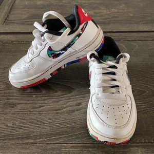 Boys Air Force 1 Low GS 'Crayon White Multi'